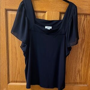 Calvin Klein Women's Elegant Navy Blouse
